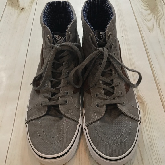 (Sold) Vans Hi-Top Men's Shoes, Gray/Brown Size 11 - Picture 4 of 8
